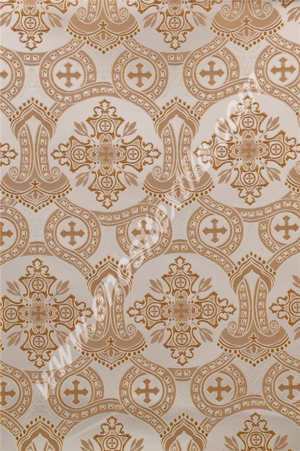 KL-051 White-Gold Brocade Fabrics